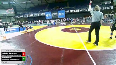 68.6-75 lbs Semis - Isabella Almaguer, Victory Wrestling-Central WA vs Maci Moran, Ellensburg Wrestling Club