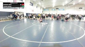 80 lbs Quarterfinal - Maddox Iman, WV vs Logan Linton, IL