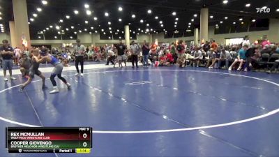 90 lbs Quarterfinal - Rex McMullan, Wolf Pack Wrestling Club vs Cooper Giovengo, Brother Melchior Wrestling Clu