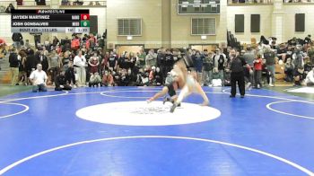 113 lbs Quarterfinal - Jayden Martinez, North Andover vs Josh Gonsalves, Middleborough