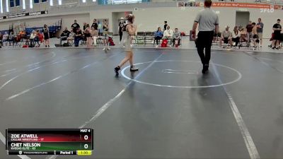 80 lbs Round 3 - Chet Nelson, Kvegas Elite vs Zoe Atwell, Callan Wrestling