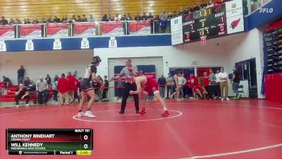 165 lbs Quarterfinal - Anthony Rinehart, Crown Point vs Will Kennedy, Mishawaka High School