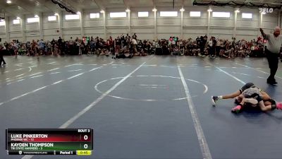 52 lbs Round 1 (8 Team) - Kayden Thompson, Tri State Hammers vs Luke Pinkerton, Phoenix WC