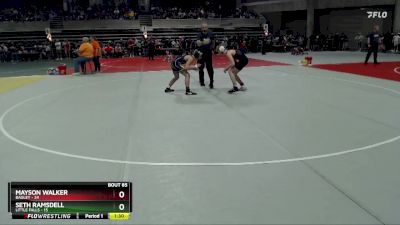 130 lbs Champ. Round 1 - Seth Ramsdell, Little Falls vs Mayson Walker, Bagley