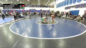 106 lbs 5th Place Match - Seth Rodriguez, Vallivue vs Caleb Adams, Lakeland