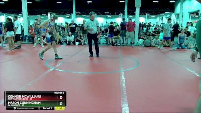 110 lbs Round 5 (6 Team) - Connor McWilliams, Mat Warriors Blue vs Mason Cunningham, PA Alliance