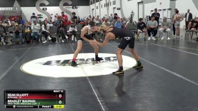 112 lbs Placement Matches (8 Team) - Bradley Bauman, West Shore Wrestling Club vs Sean Elliott, Ruthless