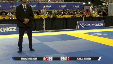 Achillea Hennessy vs Brooklyn Rose Viola 2026 Pan Kids Jiu-Jitsu IBJJF Championship