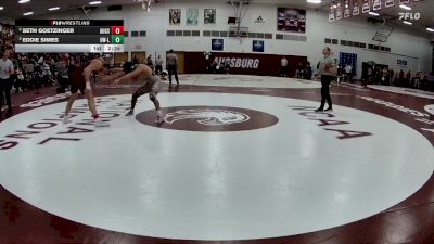 174 lbs Semifinal - Eddie Simes, Wisconsin-La Crosse vs Seth Goetzinger, Augsburg