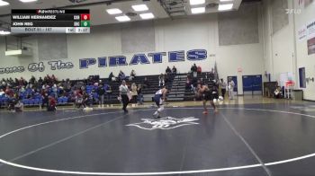 157 lbs Cons. Round 2 - William Hernandez, College Of Redwoods vs John Reg, Santa Rosa College