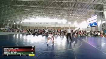 87 lbs Round 2 (4 Team) - Waycen Gillette, Idaho 1 vs Korvin Bayles, Sanderson Wrestling Academy