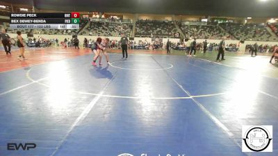 123 lbs Consi Of 8 #1 - Rowdie Peck, Hinton Comets vs Bex Dewey-Benda, Piedmont