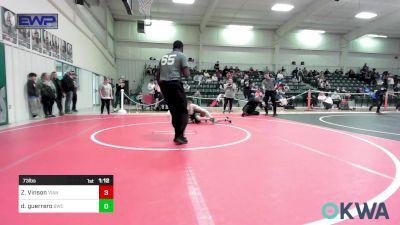 73 lbs Rr Rnd 5 - Zayn Vinson, Vian Wrestling Club vs Dominick Guerrero, Brushy Wrestling Club