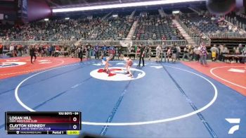 84 lbs Champ. Round 1 - Logan Hill, Cody Wrestling Club vs Clayton Kennedy, Eastside United Wrestling Club