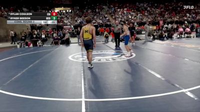 6A 106 lbs Cons. Round 3 - Ryker Beeson, Meridian vs Dylan Coulson, Coeur D Alene
