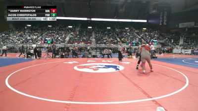 3A-285 lbs Champ. Round 1 - Jacob Christofalos, Powell vs Danny Warington, Rawlins