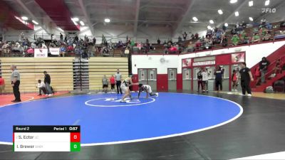 130-142 lbs Round 2 - Santana Ector, Lawrence Central vs Imari Brewer, Shelbyville