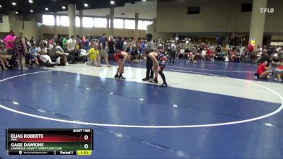 130+140 Round 4 - Gage Dawkins, Lawrence County Wrestling Club vs Elias Roberts, PWC