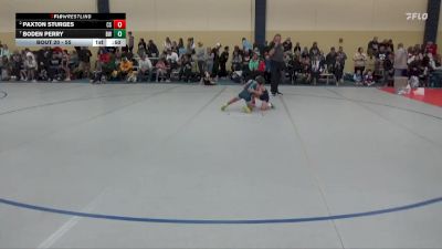 55 lbs Quarterfinal - Paxton Sturges, Central Springs vs Boden Perry, Blaine Wrestling