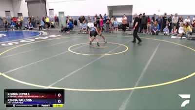 100 lbs X Bracket - Kenna Paulson, Mat-Su Matmen vs Korra Lepule, Soldotna Whalers Wrestling Club