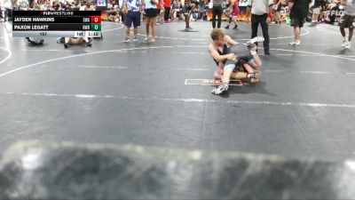 157 lbs Round 2 (4 Team) - Paxon Legatt, RWA Black vs Jayden Hawkins, Slate Wrestling Academy