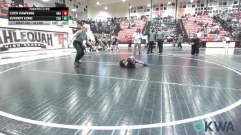 46 lbs Final - Cody Hawkins, HURRICANE WRESTLING ACADEMY vs Everett Long, Tiger Trained Wrestling