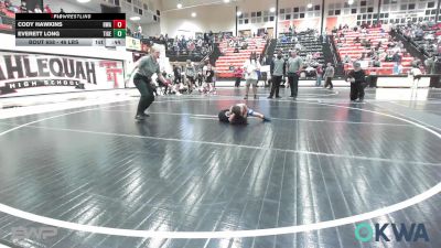 46 lbs Final - Cody Hawkins, HURRICANE WRESTLING ACADEMY vs Everett Long, Tiger Trained Wrestling