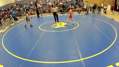 12U Boys - 82 lbs Cons. Round 3 - Carter Gutapfel, Trojan Wrestling Academy vs Hollis Volz, Maurer Coughlin Wrestling Club