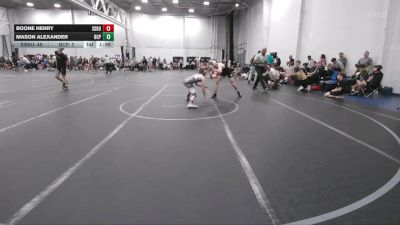 120 lbs Round 2 (4 Team) - Mason Alexander, BC Predators vs Boone Henry, South Side WC Blue