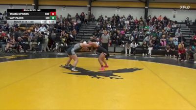 140 lbs Cons. Semi - Aly Flack, Xavier vs Miata Sprank, Dubuque Senior