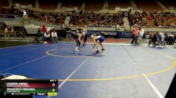 D1-113 lbs Cons. Round 1 - Cooper Green, Mountain View Hs (Mesa) vs Francisco Miranda, Sunnyside H.S.