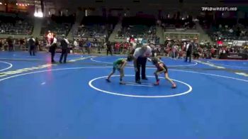 55 lbs Consolation - Bryar Wortman, Honey Badger WC vs Easton Whisler, Mulvane Jr WC