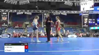 127 lbs Semifinal - Jaclyn Dehney, Massachusetts vs Jordyn Fouse, Pennsylvania