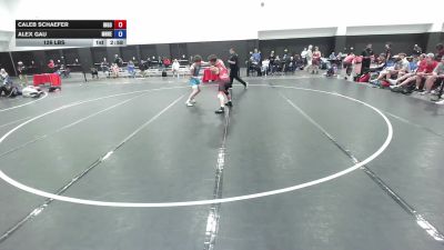 132 lbs Caleb Schaefer, Team Indiana Gold vs Alex Gau, Minnesota Red