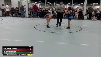 84 lbs Round 9 (10 Team) - Ever Cherrier, Fair Lawn Cutters vs Salihcan Oztas, Finger Lakes Elite White