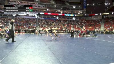 3A-150 lbs Cons. Round 2 - Kayden Crispin, Waukee vs Brady Rissman, Western Dubuque