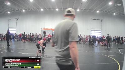 70 lbs Champ. Round 1 - Beckam Beasey, Team Tiger vs Carson Powers, Teknique Wrestling