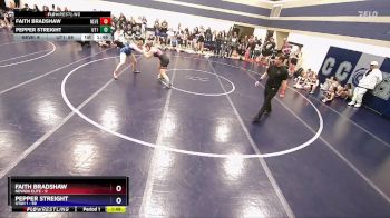 155 lbs Round 2 (6 Team) - Faith Bradshaw, Nevada Elite vs Pepper Streight, Utah 1