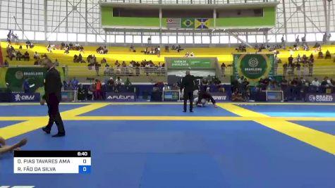 DIOGO PIAS TAVARES AMARAL vs RODRIGO FÃO DA SILVA 2023 Brasileiro Jiu-Jitsu IBJJF