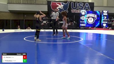 10U Boys - 93 lbs Semis - Jace Thibodeau, Raider Wrestling vs Denver Marion, Perry Meridian Wrestling Club