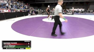 5A-215 lbs Semifinal - Dai`mont Mucker, Valley Center vs Lucas Freeman, Goddard-Eisenhower