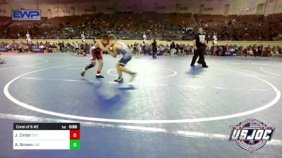 100 lbs Consi Of 8 #2 - Jace Zinter, Owasso Takedown Club vs Anderson Brown, Liberty Warrior Wrestling Club