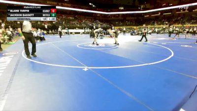 144 Class 3 lbs Semifinal - Jackson Bassett, Whitfield vs Blaine Turpin, Kearney