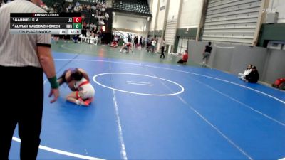 128-135 lbs 7th Place Match - Aliviah Mausbach-Green, Nebraska Wrestling Academy vs Gabrielle V, Lexington