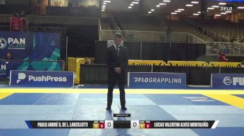 Lucas Valentim Alves Montalvão vs Paulo André G. De L. Lanzillotti 2025 Pan Jiu Jitsu IBJJF Championship
