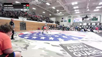 175 lbs Placement Matches (8 Team) - John Weber, Parkston vs Liam Gunnon, Kingsbury County