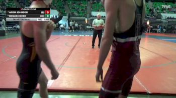 5A 120 lbs Quarterfinal - Arion Johnson, East Limestone vs Roman Coker, Corner