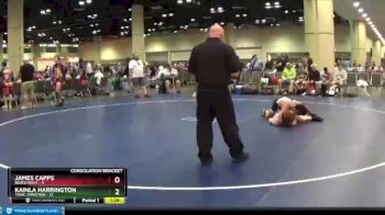 138 lbs Cross Bracket (8 Team) - James Capps, Beach Boyz vs Kainla Harrington, TOWC Spartans