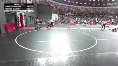 60 lbs Quarterfinal - Dekker Kamrath, Waterford Youth Wrestling Club vs Oliver Rozeboom, Stoughton Vikings Wrestling Club