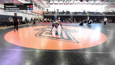 215 lbs 1st Place Match - Jax Vanderfeltz, Tri-Cap vs Mason Steen, KCTC